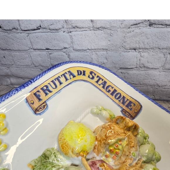 Vintage Fruit Platter Made by La Compagnia dei decori in Italy - Picture 3 of 8